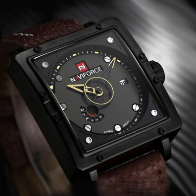 Naviforce NF9065 Men's Military Quartz Wrist Watch - Brown